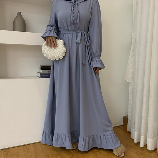 Abaya en Bleu Pastel