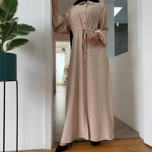 Abaya Beige Confortable : Confort et Élégance pour l'Été