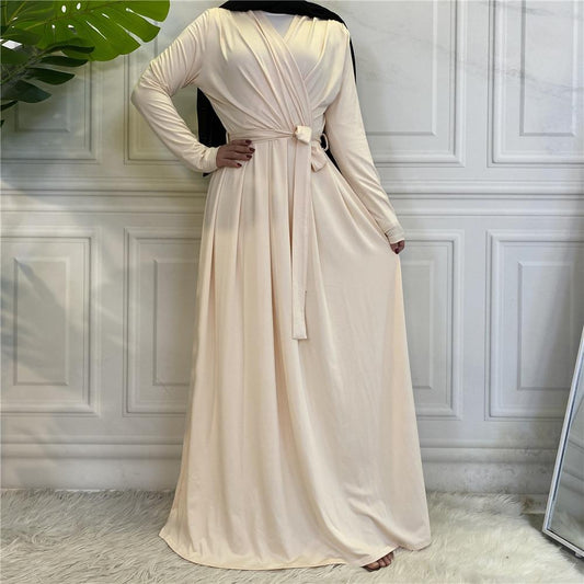 Abaya Blanc Cassé en Coton Doux : Indispensable pour la Saison