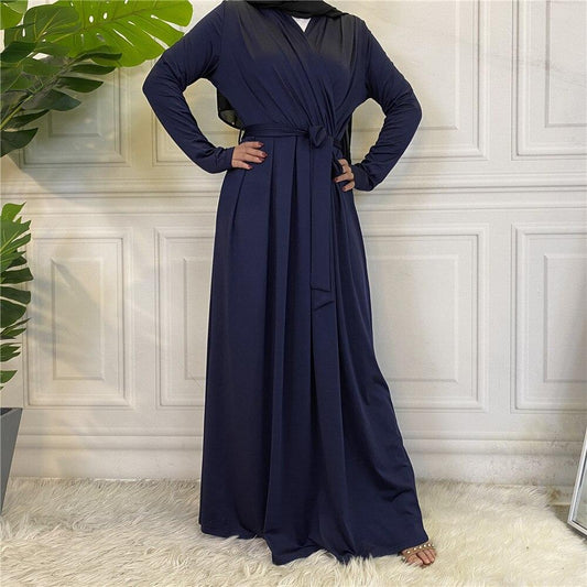 Abaya Bleu Marine Haut de Gamme | Tenue Islamique Tendance