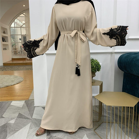 Abaya Dubai Beige -  L'Élégance Traditionnelle Redéfinie