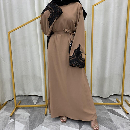 Abaya Dubai  Marron : Fusion de Style et Confort