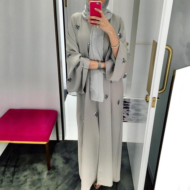 Abaya Kimono Dubai Grise