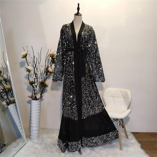 Abaya Kimono Dubai Noire - Élégance et Confort dans un Design Moderne