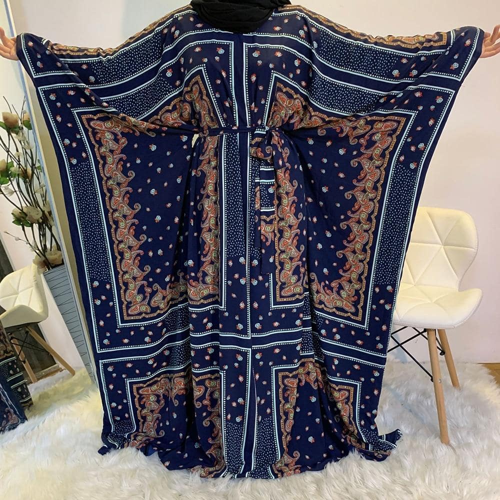 Abaya Papillon Kyo Bleue