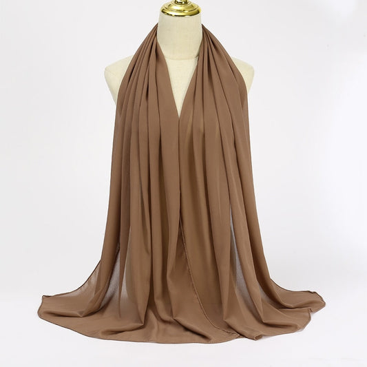 Hijab Marron Chêne - Élégance Naturelle