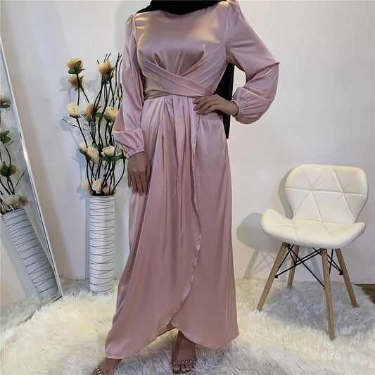 Robe de Soirée Musulmane à Manches Longues - Élégance et Style Moderne pour Toutes les Occasions